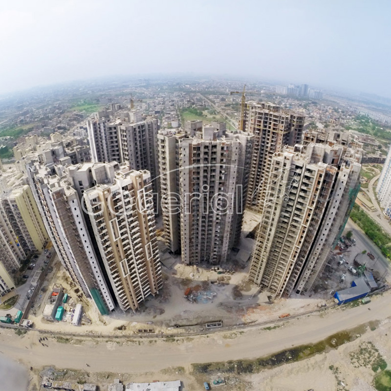 Aerial view of 4 Bunglows, Andheri for Shapoorji Pallonji by GO Aerial Drone Photography